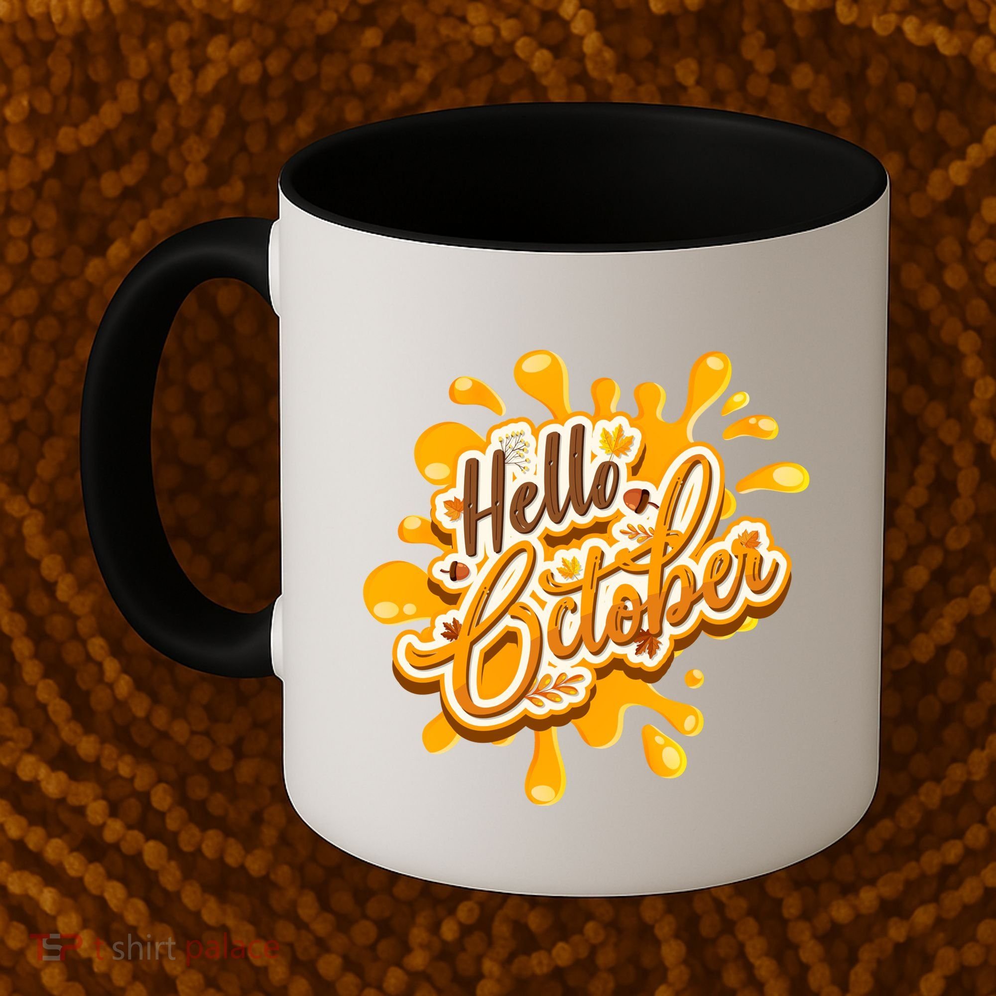 Hello October Fun Fall Coffee Mug