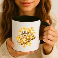 Hello October Fun Fall Coffee Mug thumb 3
