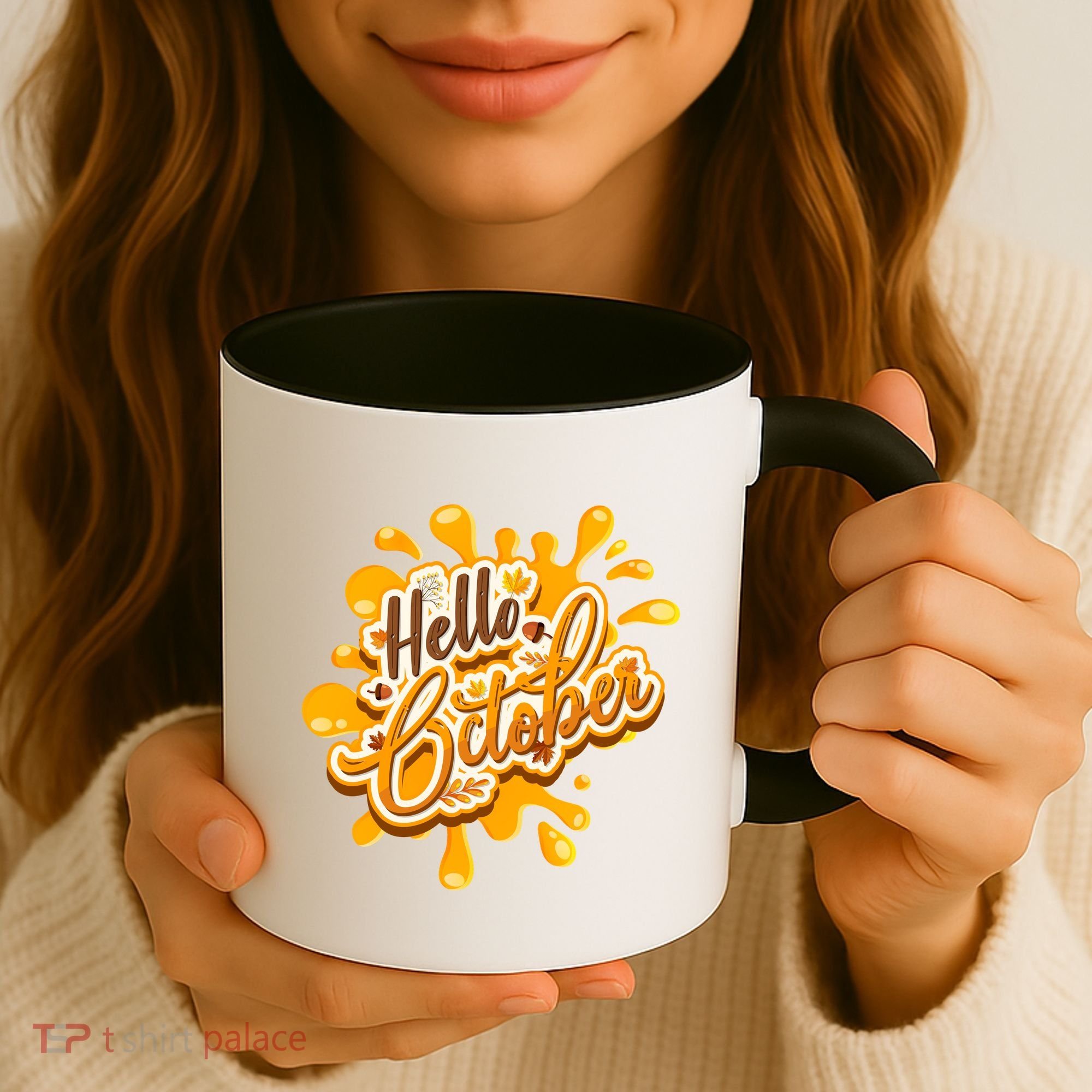 Hello October Fun Fall Coffee Mug