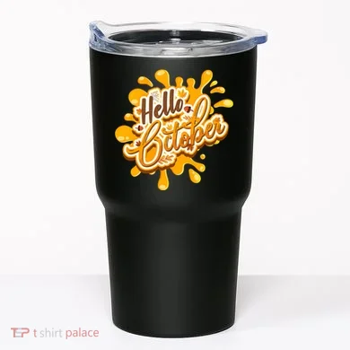 Hello October Fun Fall Tumbler