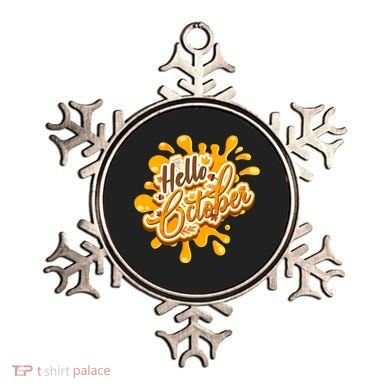 Hello October Fun Fall Ornament
