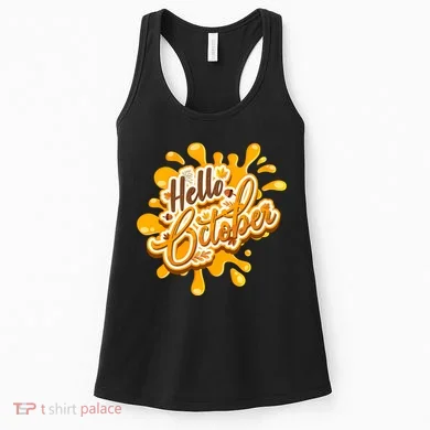 Hello October Fun Fall Women's Tank Top