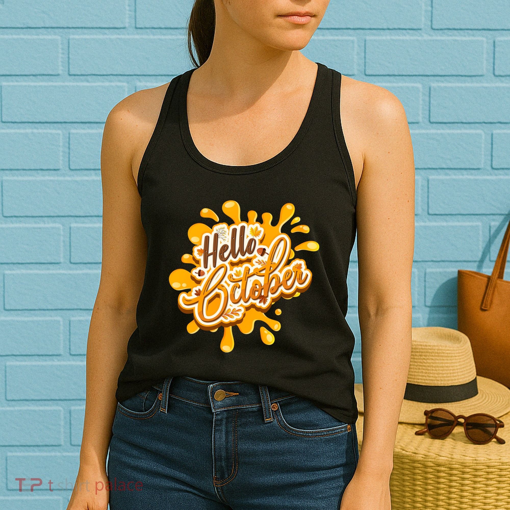 Hello October Fun Fall Women's Tank Top