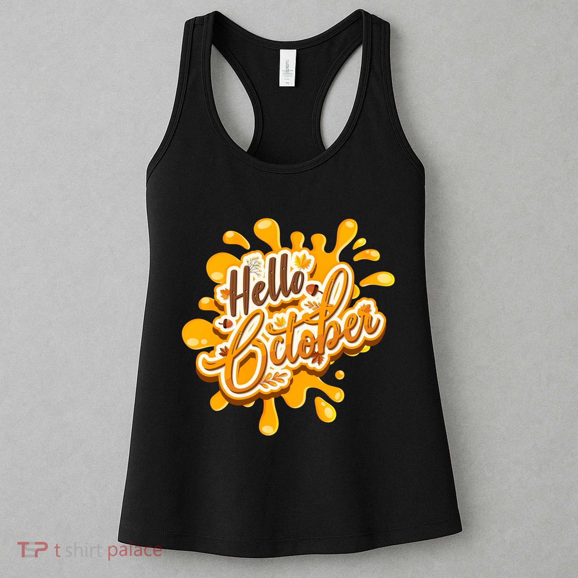 Hello October Fun Fall Women's Tank Top