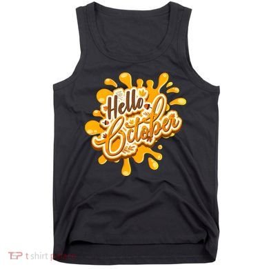 Hello October Fun Fall Tank Top