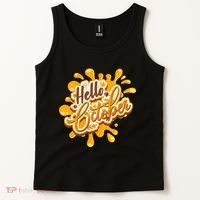 Hello October Fun Fall Tank Top thumb 2