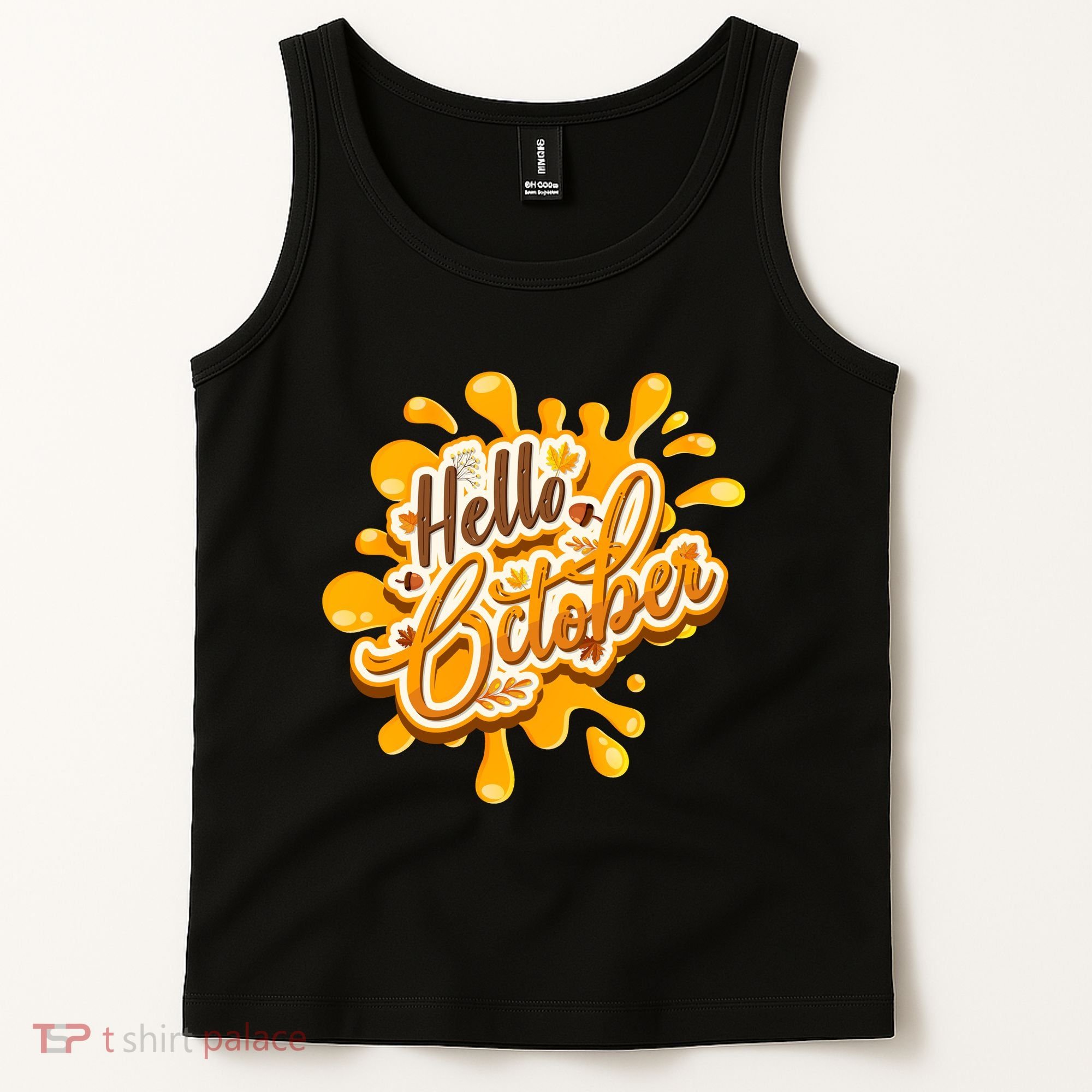 Hello October Fun Fall Tank Top