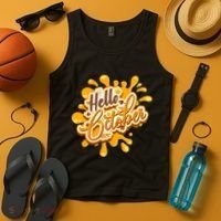 Hello October Fun Fall Tank Top thumb 4