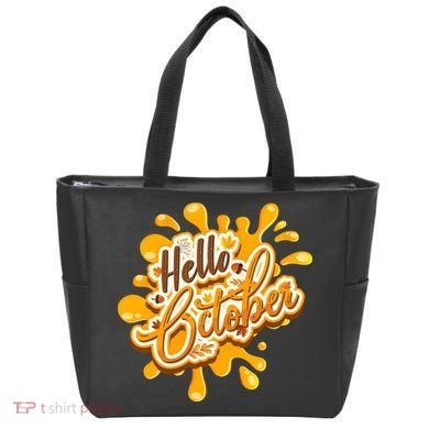 Hello October Fun Fall Tote Bag