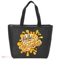 Hello October Fun Fall Tote Bag thumb 0