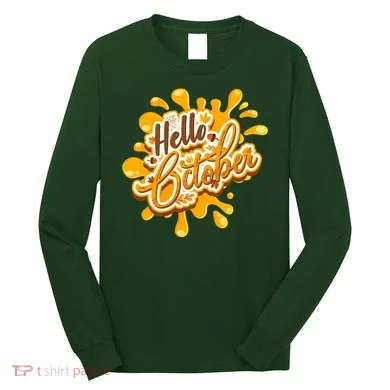 Hello October Fun Fall Long Sleeve Shirt