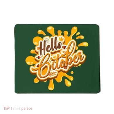 Hello October Fun Fall Mousepad