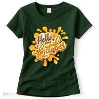 Hello October Fun Fall Women's T-Shirt thumb 0
