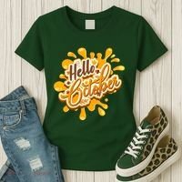 Hello October Fun Fall Women's T-Shirt thumb 3