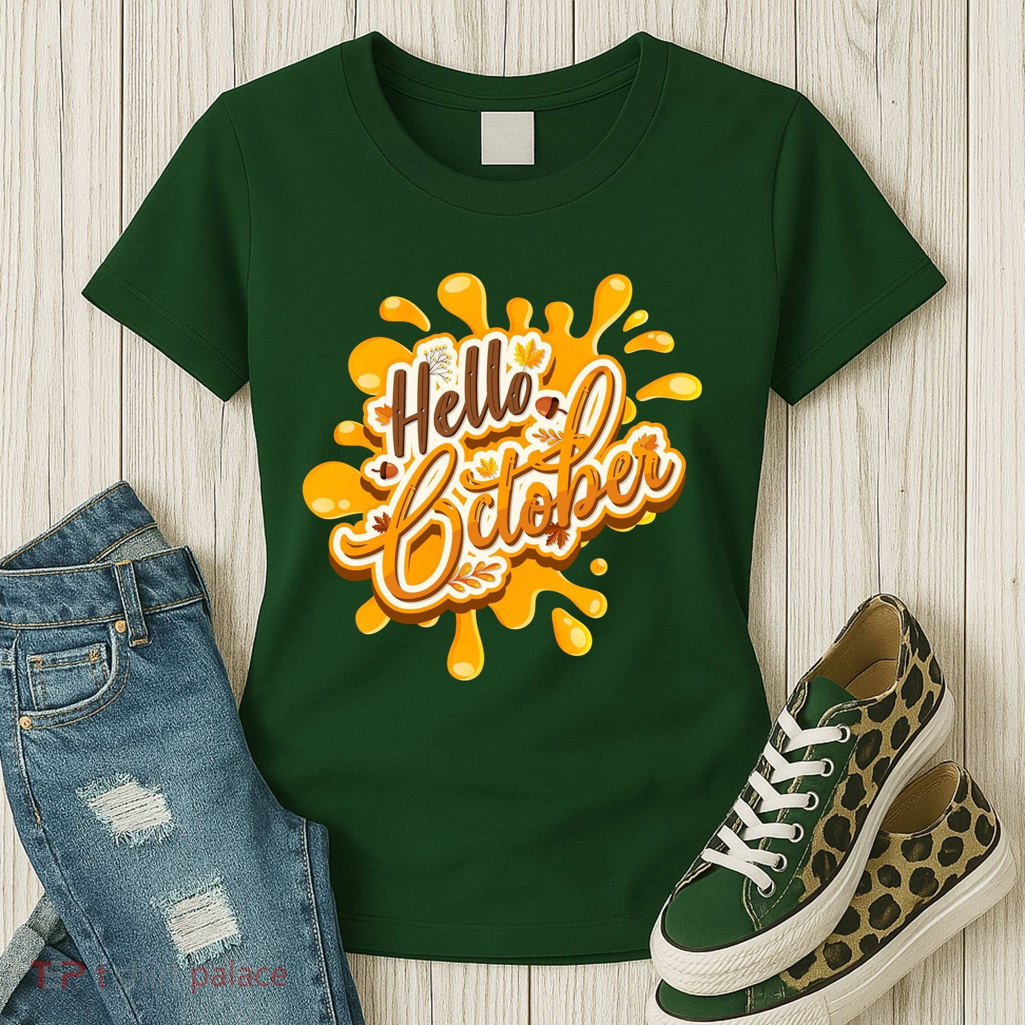 Hello October Fun Fall Women's T-Shirt
