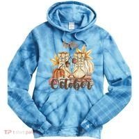 Hello October Fall Lover Tie Dye Hoodie thumb 0