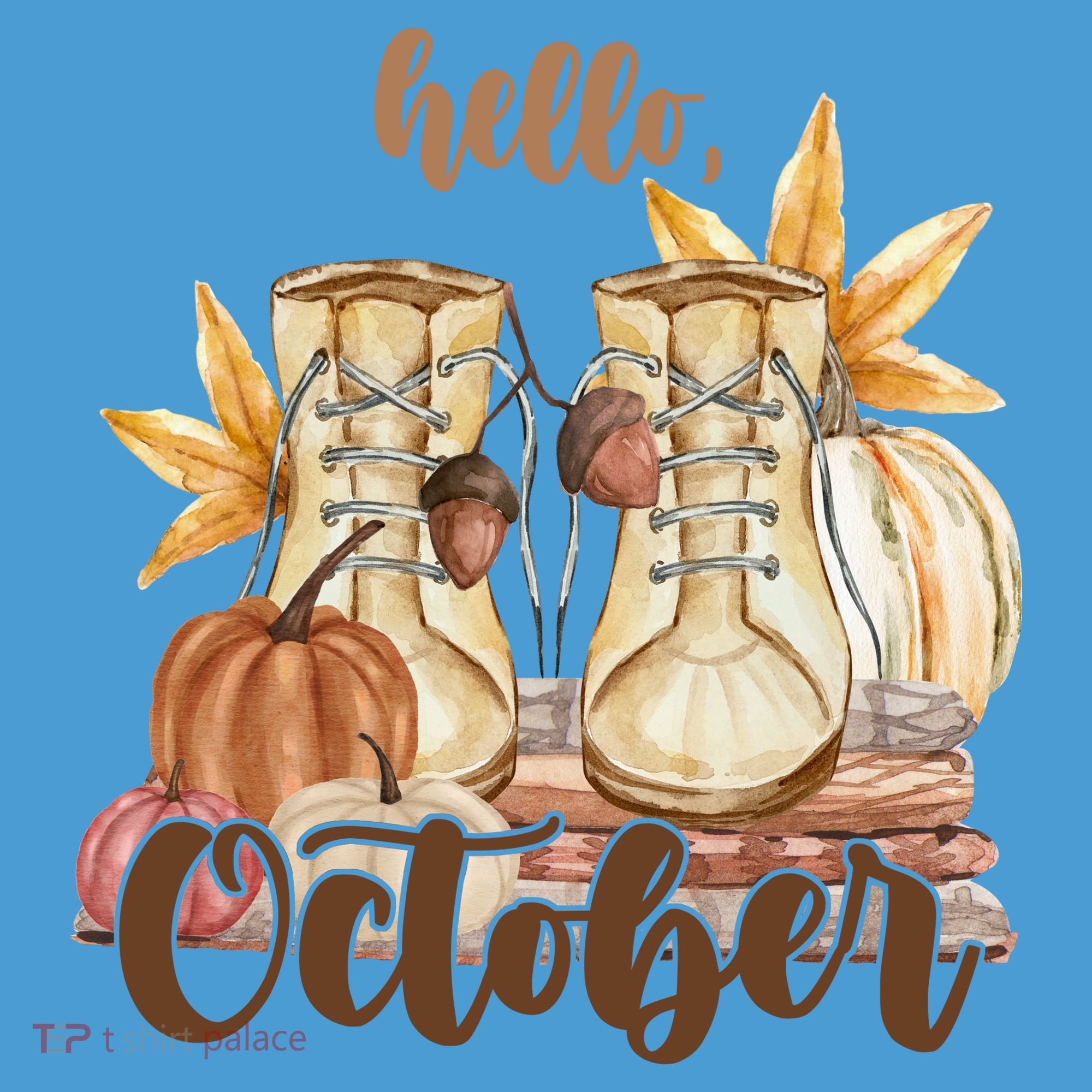 Hello October Fall Lover Tie Dye Hoodie