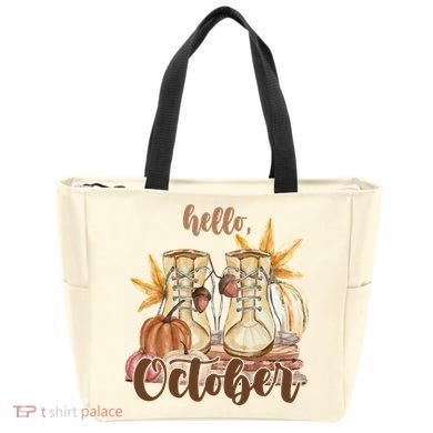 Hello October Fall Lover Tote Bag
