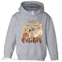 Hello October Fall Lover Toddler Hoodie thumb 0