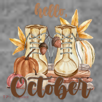Hello October Fall Lover Toddler Hoodie thumb 2