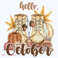 Hello October Fall Lover Doggie Tank thumb 4
