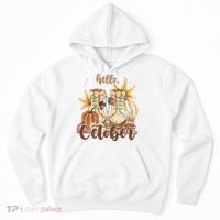 Hello October Fall Lover Hoodie thumb 0