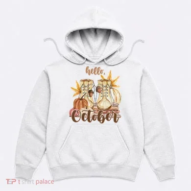 Hello October Fall Lover Hoodie