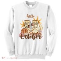 Hello October Fall Lover Sweatshirt thumb 0