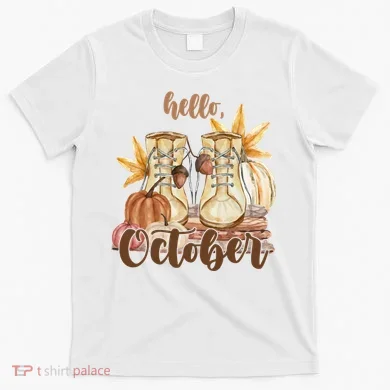 Hello October Fall Lover T-Shirt