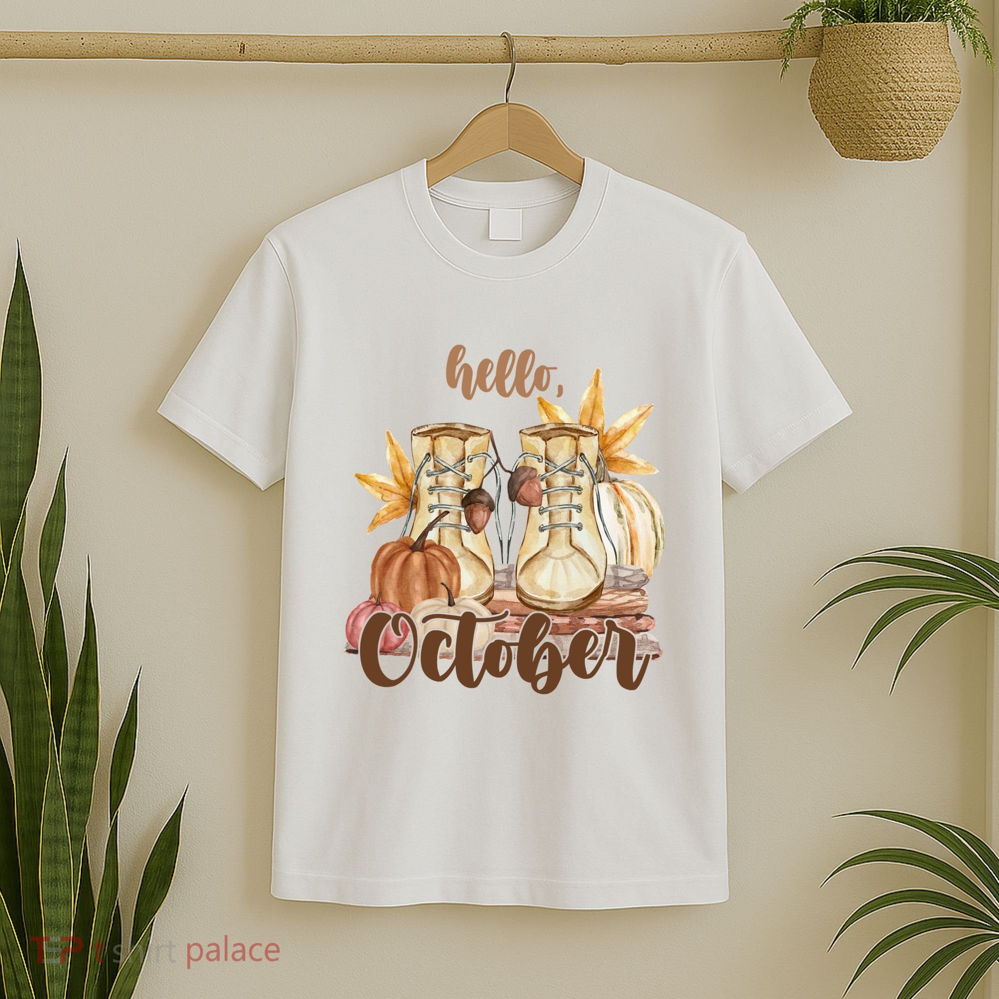 Hello October Fall Lover T-Shirt