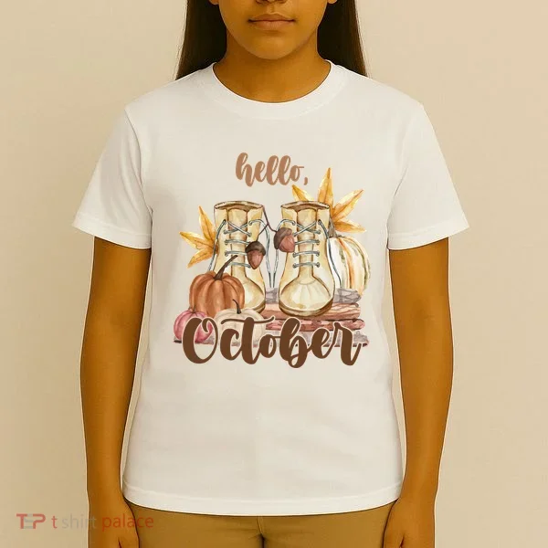 Hello October Fall Lover T-Shirt