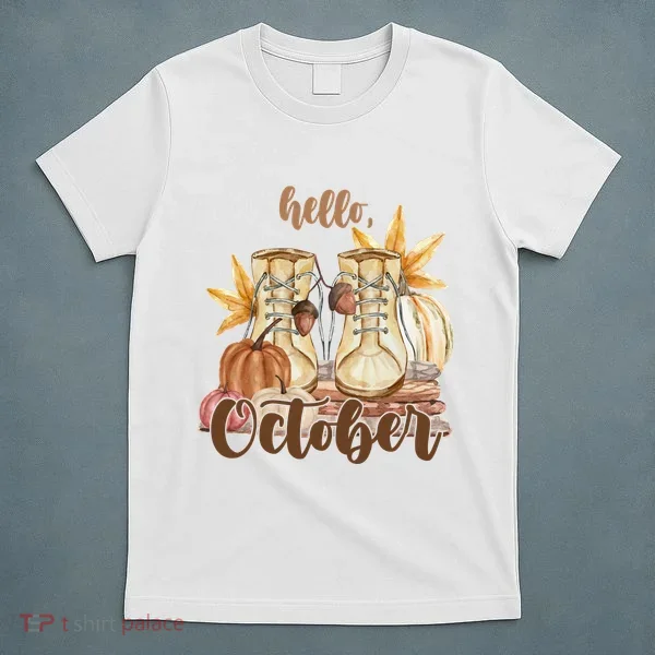 Hello October Fall Lover T-Shirt