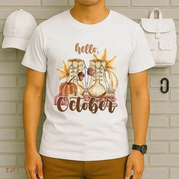 Hello October Fall Lover T-Shirt