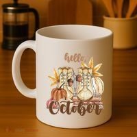 Hello October Fall Lover Coffee Mug thumb 4