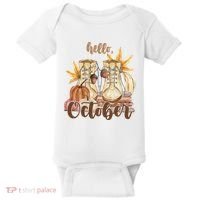 Hello October Fall Lover Baby Bodysuit thumb 0