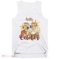 Hello October Fall Lover Tank Top thumb 0