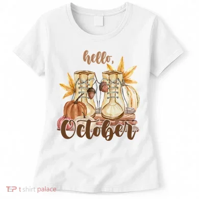 Hello October Fall Lover Women's T-Shirt