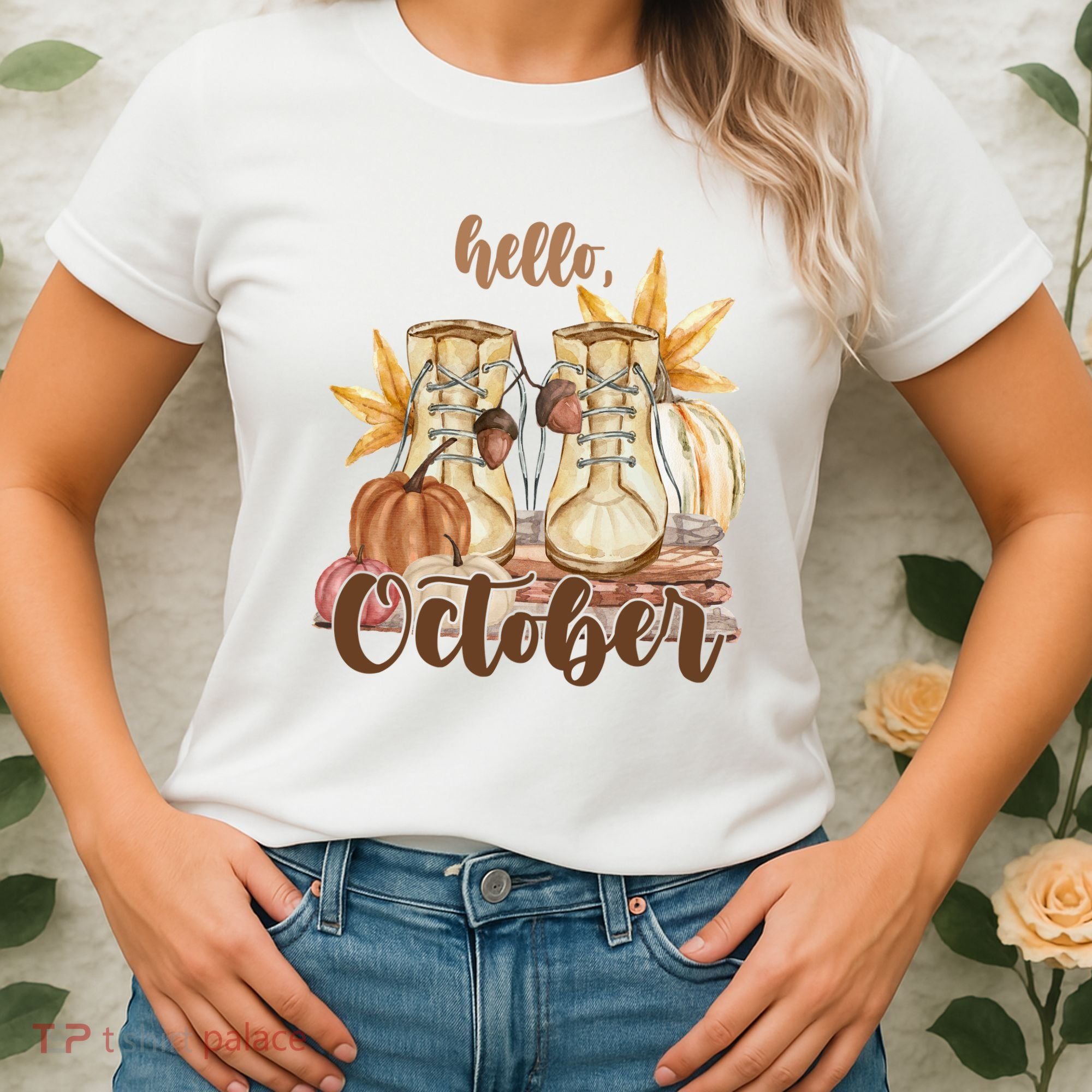 Hello October Fall Lover Women's T-Shirt