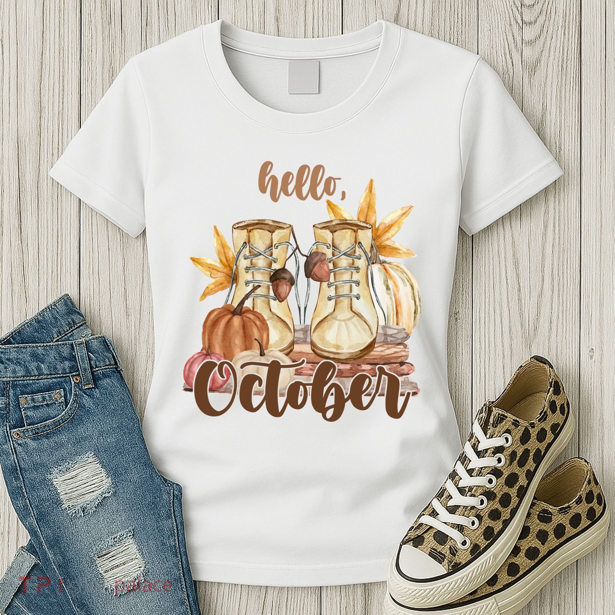 Hello October Fall Lover Women's T-Shirt
