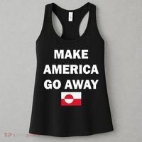 Hands Off Greenland Make America Go Away Women's Tank Top thumb 3