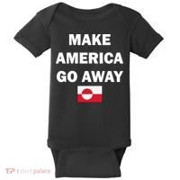 Hands Off Greenland Make America Go Away Baby Bodysuit thumb 0