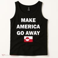 Hands Off Greenland Make America Go Away Tank Top thumb 2