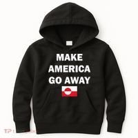 Hands Off Greenland Make America Go Away Kids Hoodie thumb 0