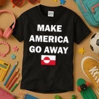 Hands Off Greenland Make America Go Away Kids T-Shirt thumb 3