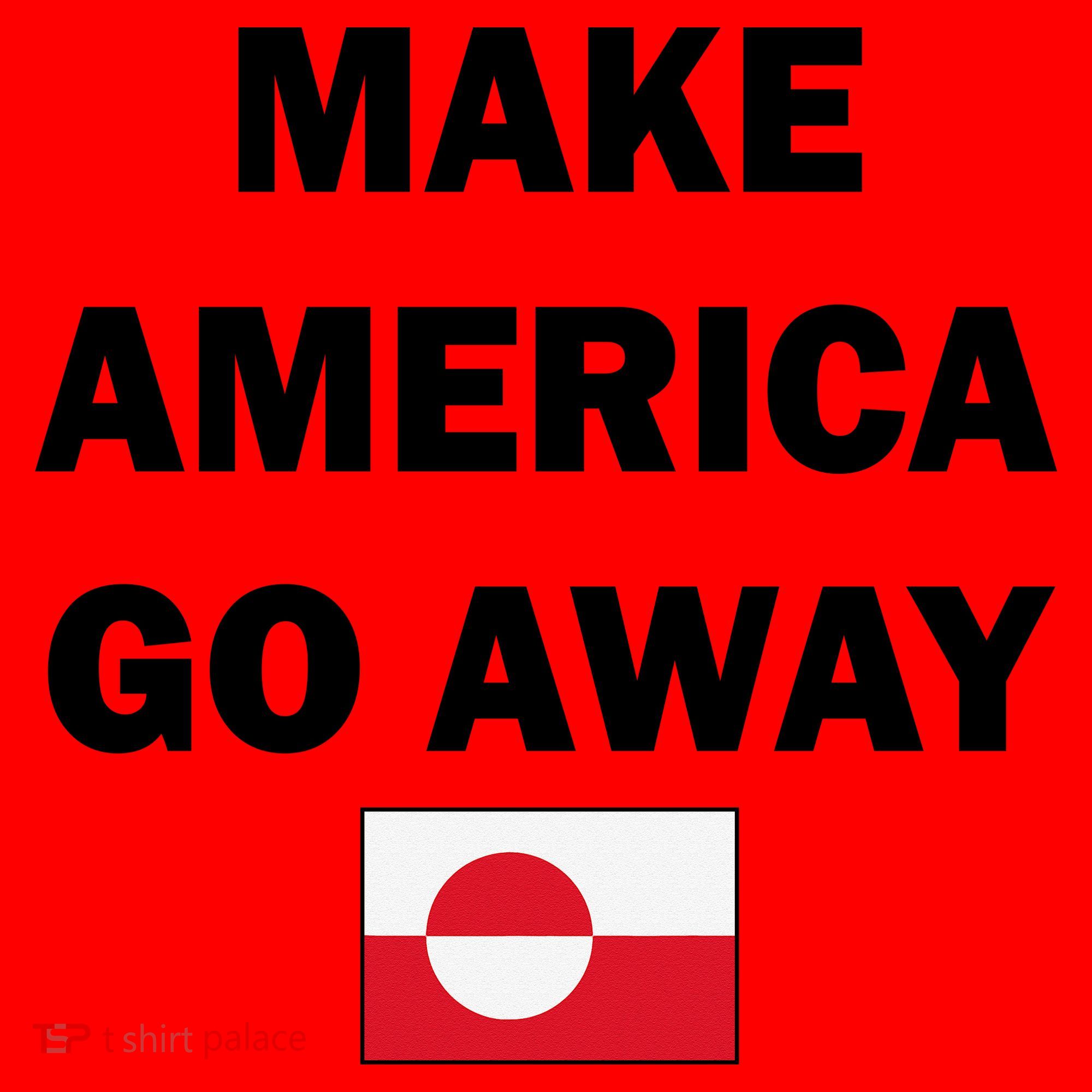 Hands Off Greenland Make America Go Away Santa Hat