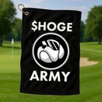 $HOGE ARMY Bitcoin Crypto Coin Doge Golf Towel thumb 1