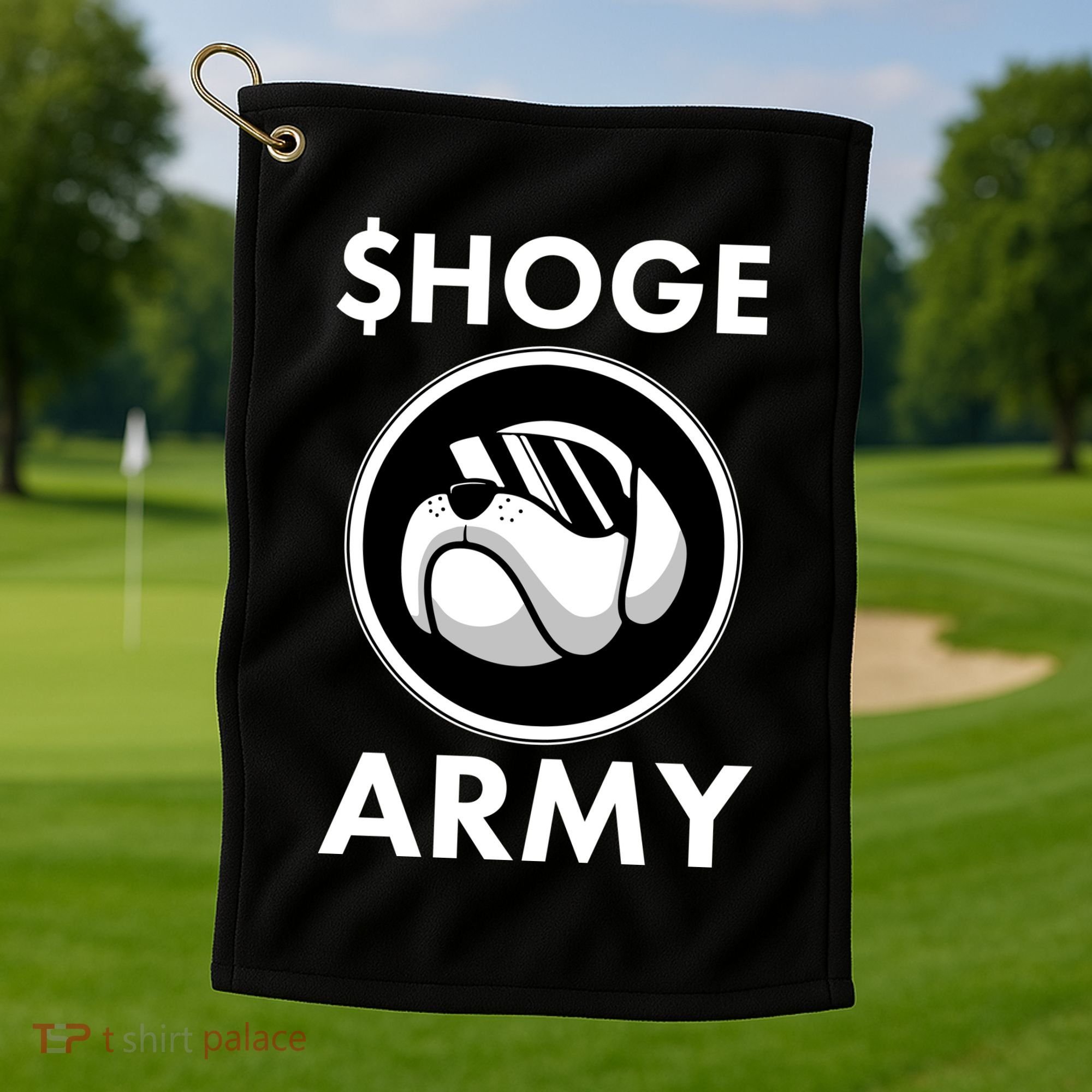 $HOGE ARMY Bitcoin Crypto Coin Doge Golf Towel