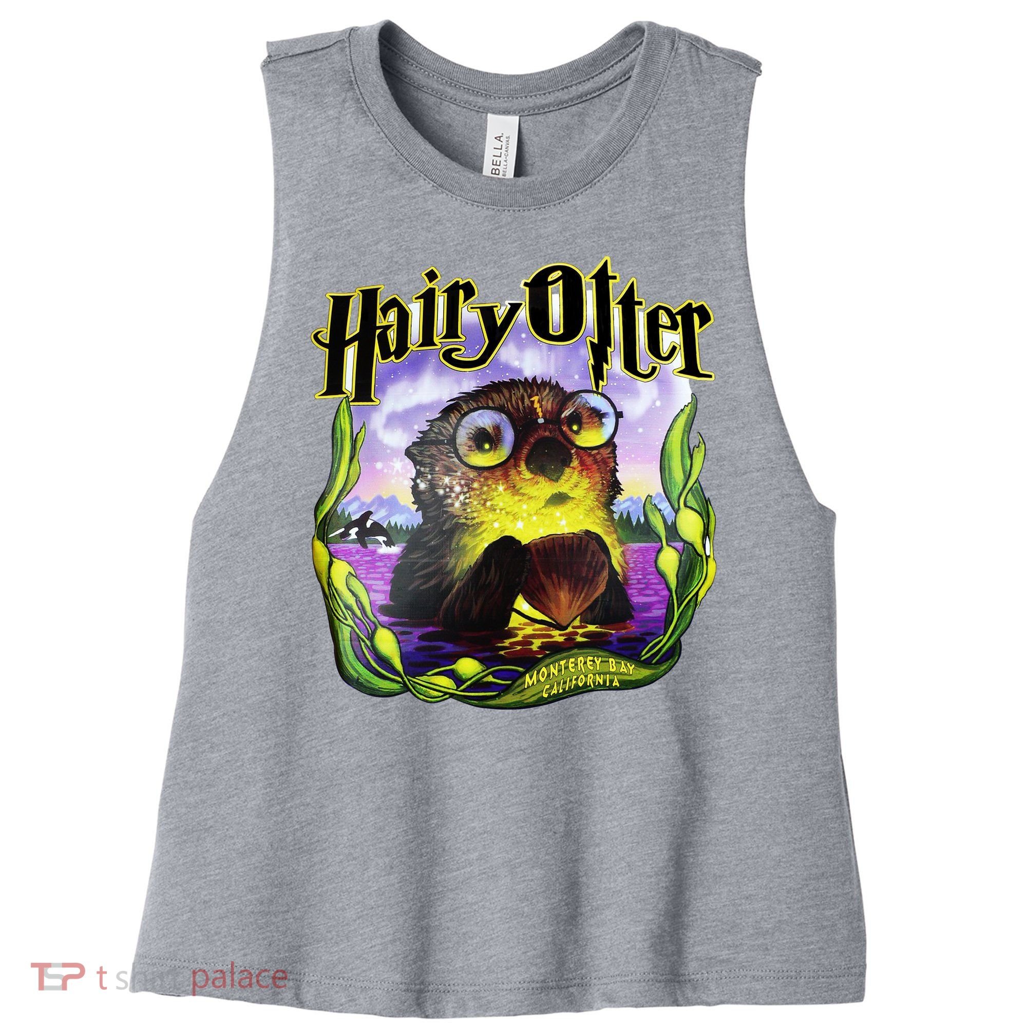 Hairy Otter Women's Racerback Cropped Tank