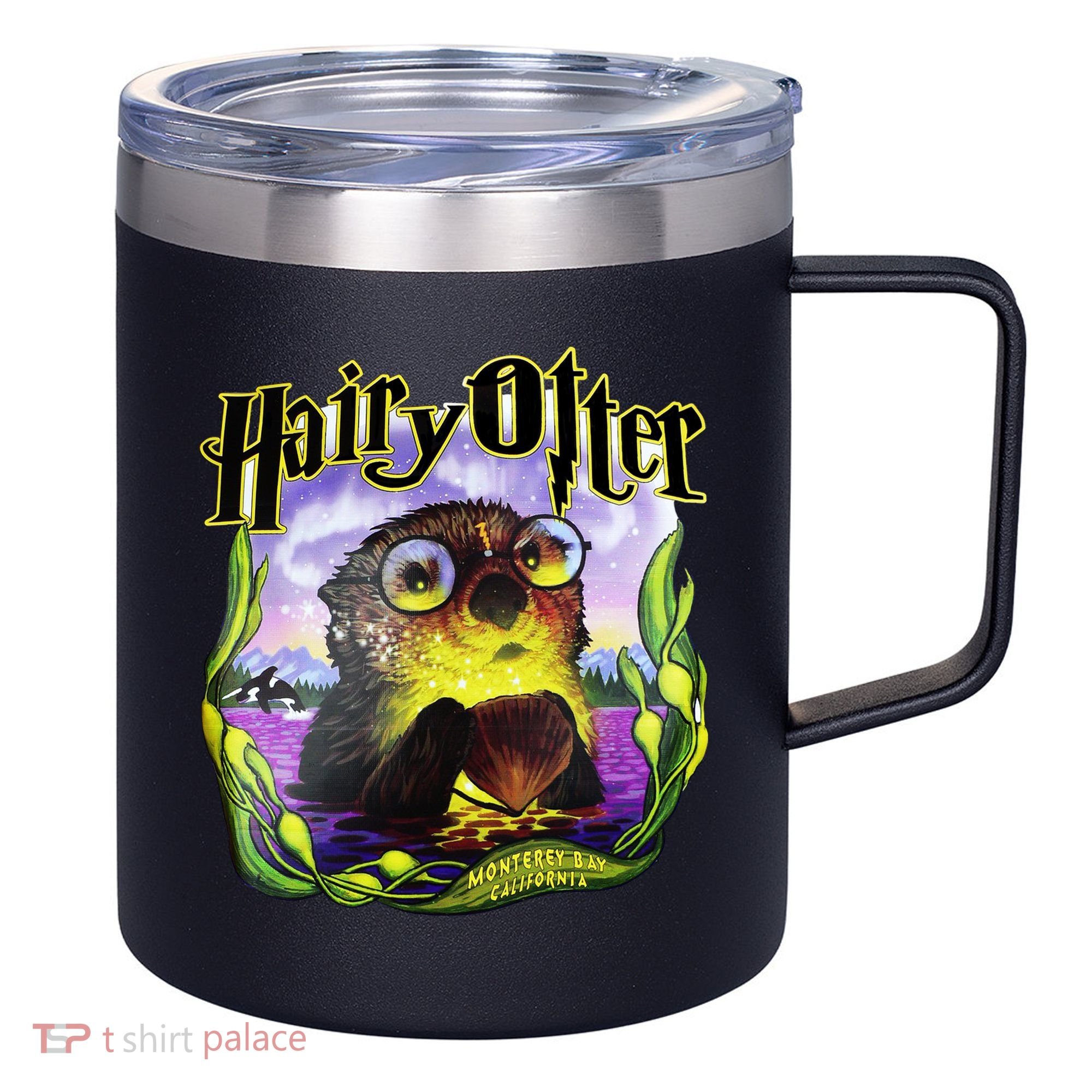 Hairy Otter 12oz Stainless Steel Coffee Mug