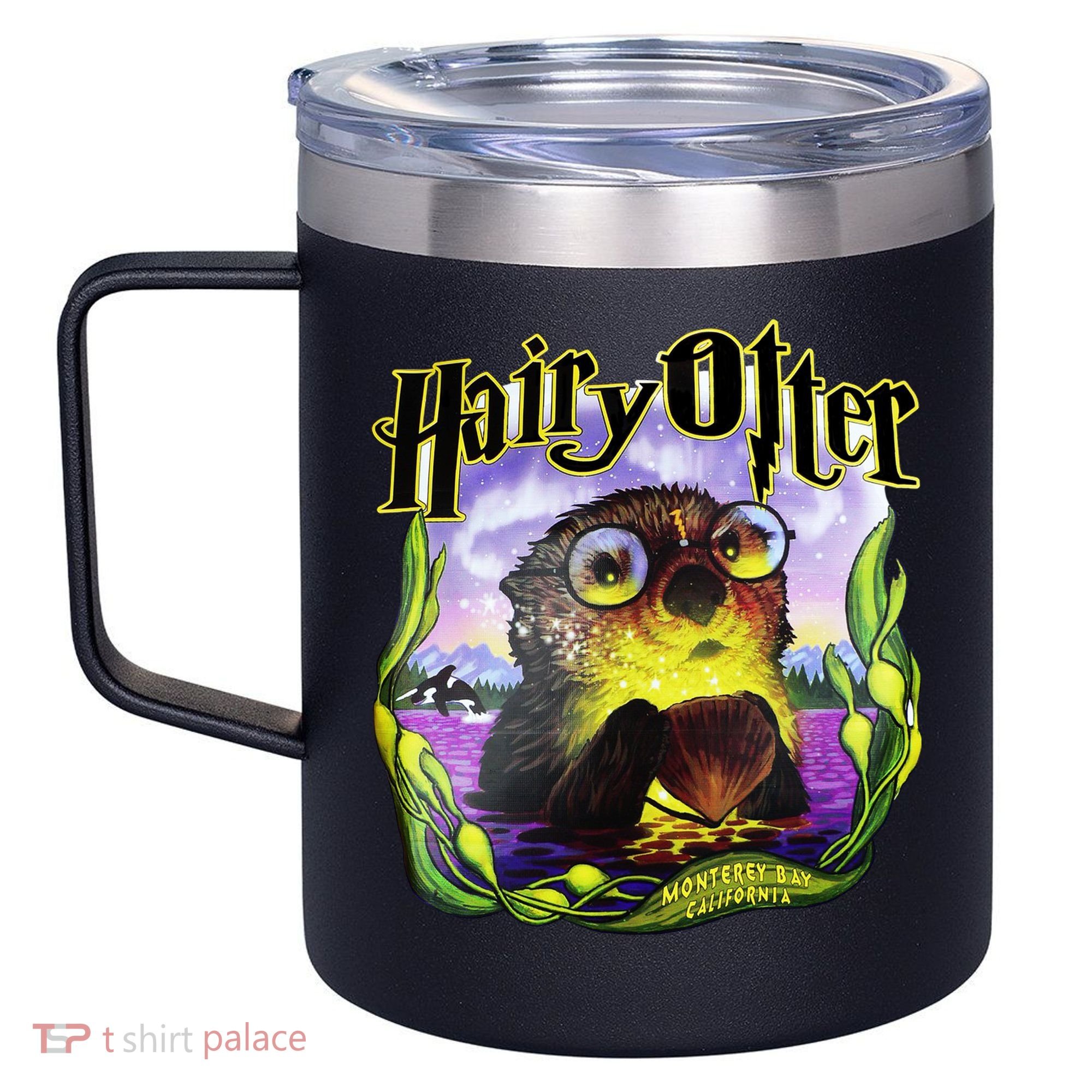 Hairy Otter 12oz Stainless Steel Coffee Mug